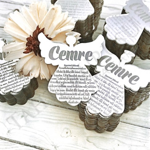 Pleksi Ayna Lazer Kesim Ayetli Melek 1